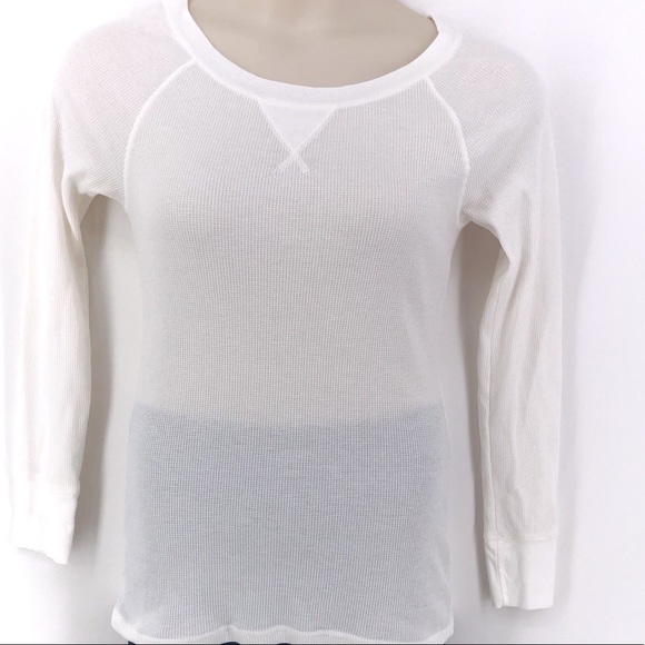 Old Navy Waffle Seasalt Long Sleeve Tee. M - Picture 2 of 5